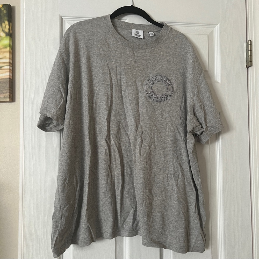 Burberry Light Gray Short Sleeve Tee